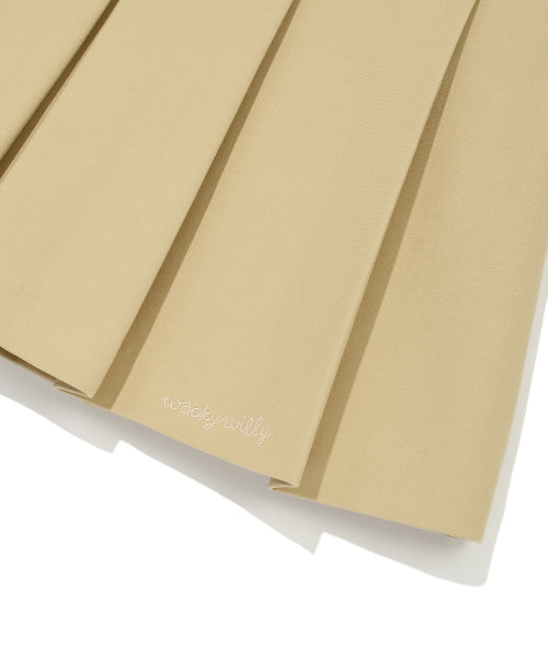 COTTON PLEATED SKIRT #GISELLE同款! BEIGE