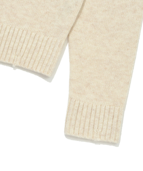 LEO GRAPHIC GRUNGE PULLOVER #GISELLE同款! - 2 COLORS CREAM