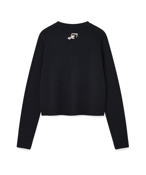 LEO GRAPHIC GRUNGE PULLOVER #GISELLE同款! - 2 COLORS NAVY