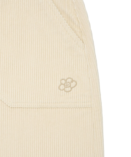CORDUROY LONG SKIRT #GISELLE同款! - 2 COLORS CREAM