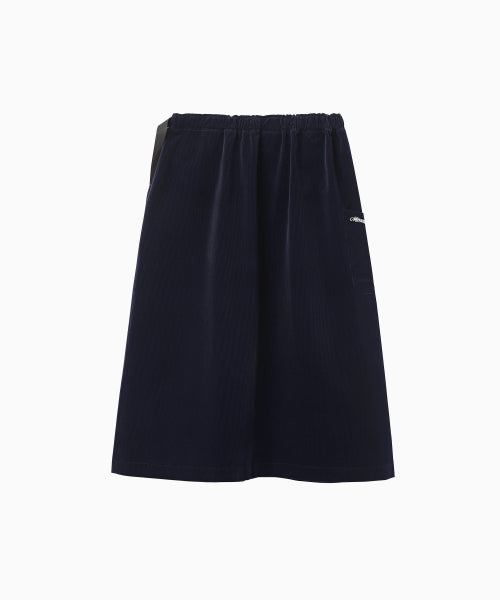 MENASOO MADE CORDUROY TWO WAY LONG SKIRT - 2 COLORS NAVY
