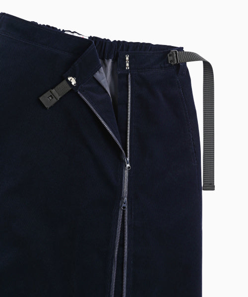 MENASOO MADE CORDUROY TWO WAY LONG SKIRT - 2 COLORS NAVY