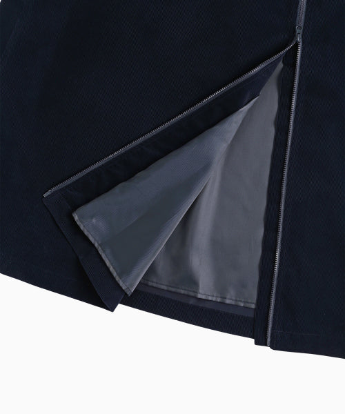 MENASOO MADE CORDUROY TWO WAY LONG SKIRT - 2 COLORS NAVY