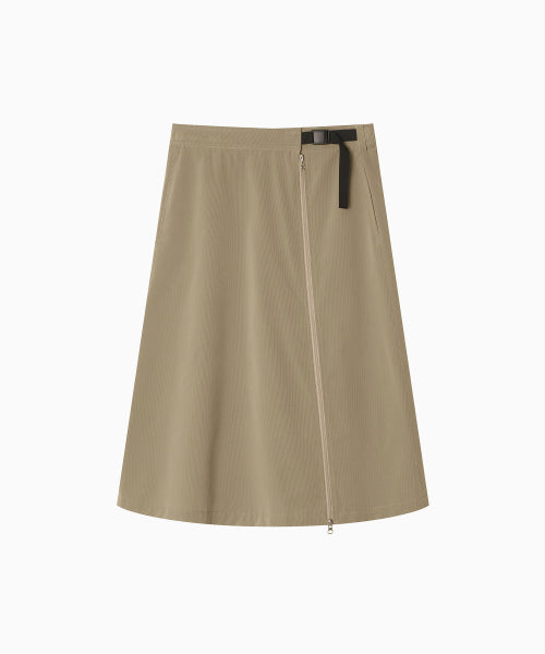 MENASOO MADE CORDUROY TWO WAY LONG SKIRT - 2 COLORS BEIGE