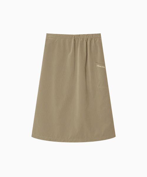 MENASOO MADE CORDUROY TWO WAY LONG SKIRT - 2 COLORS BEIGE