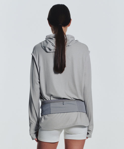 MNS RUNNING HIGHNECK HOODIE - 4 COLORS GREY