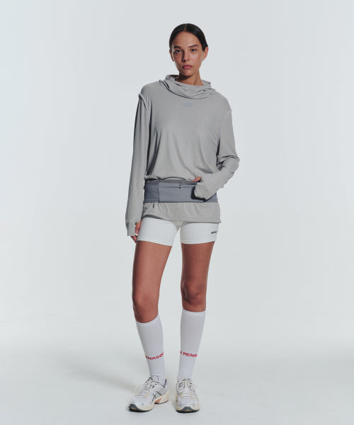 MNS RUNNING HIGHNECK HOODIE - 4 COLORS GREY