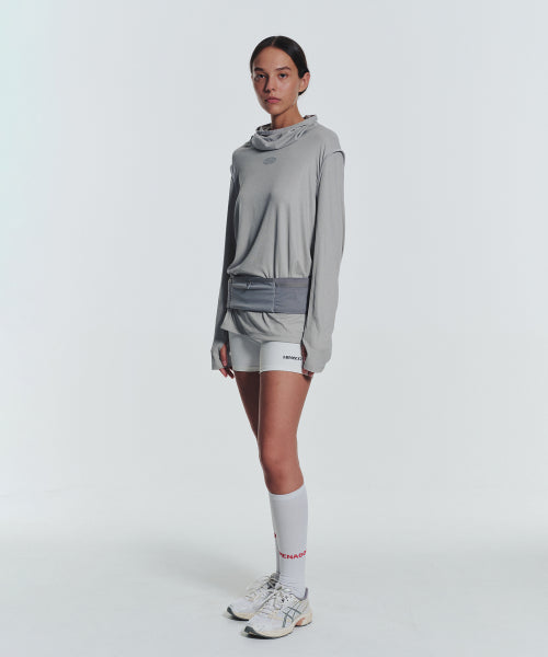 MNS RUNNING HIGHNECK HOODIE - 4 COLORS GREY