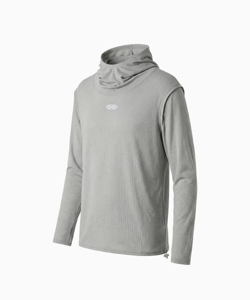 MNS RUNNING HIGHNECK HOODIE - 4 COLORS GREY