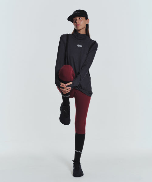 MNS RUNNING HIGHNECK HOODIE - 4 COLORS CHARCOAL