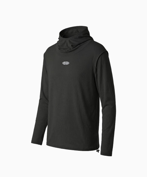 MNS RUNNING HIGHNECK HOODIE - 4 COLORS CHARCOAL