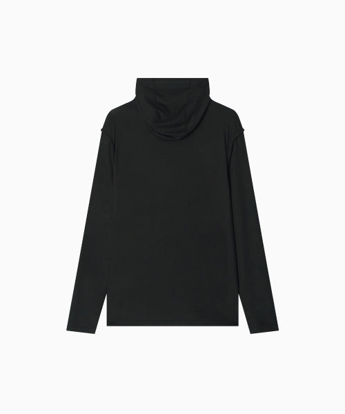 MNS RUNNING HIGHNECK HOODIE - 4 COLORS BLACK