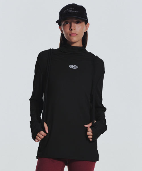 MNS RUNNING HIGHNECK HOODIE - 4 COLORS BLACK