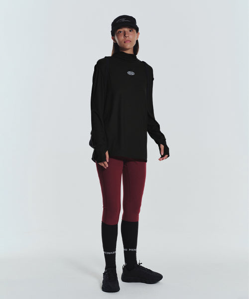 MNS RUNNING HIGHNECK HOODIE - 4 COLORS BLACK