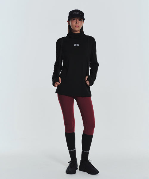 MNS RUNNING HIGHNECK HOODIE - 4 COLORS BLACK