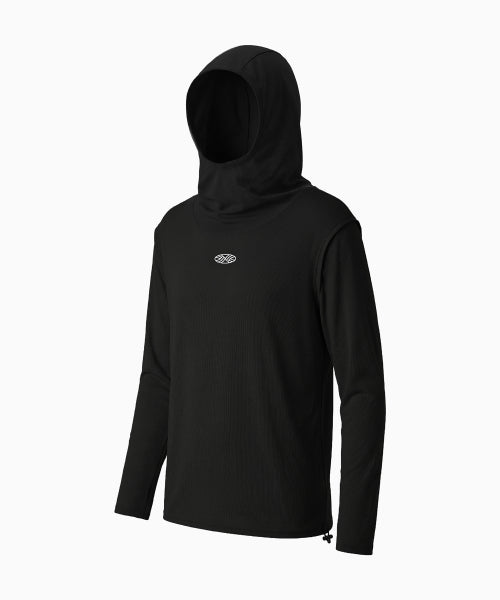 MNS RUNNING HIGHNECK HOODIE - 4 COLORS BLACK