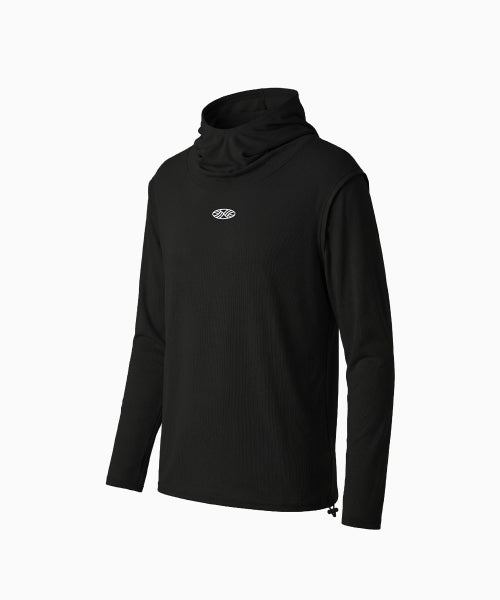 MNS RUNNING HIGHNECK HOODIE - 4 COLORS BLACK