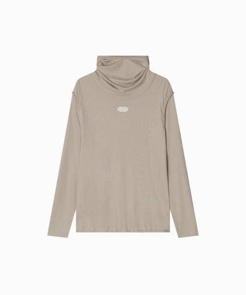 MNS RUNNING HIGHNECK HOODIE - 4 COLORS BEIGE