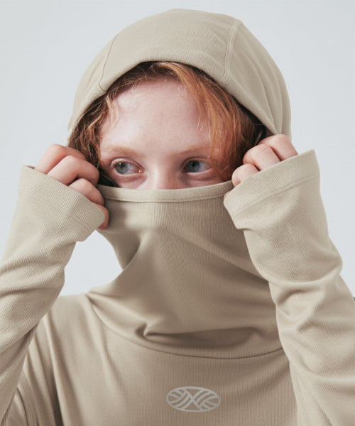 MNS RUNNING HIGHNECK HOODIE - 4 COLORS BEIGE