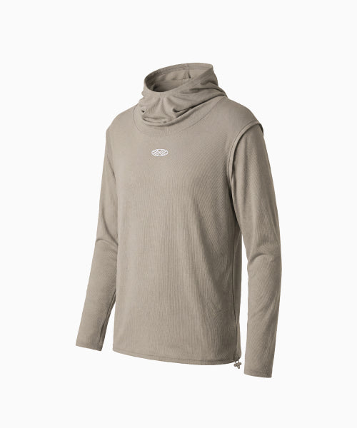 MNS RUNNING HIGHNECK HOODIE - 4 COLORS BEIGE