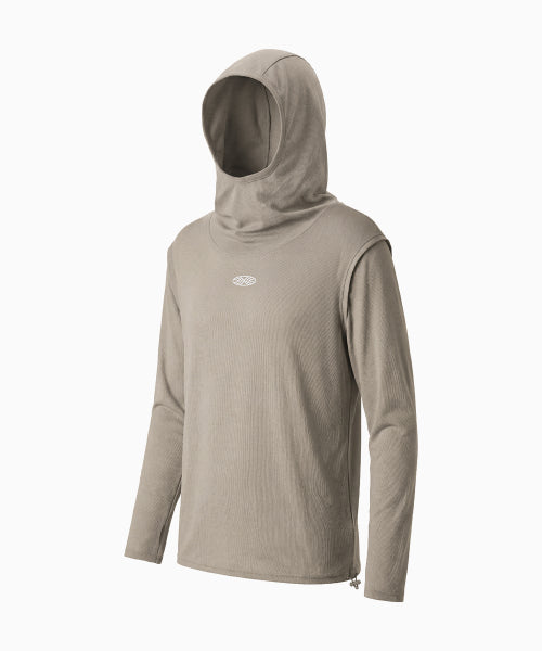 MNS RUNNING HIGHNECK HOODIE - 4 COLORS BEIGE