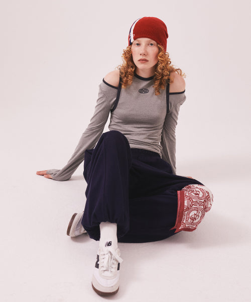 STRETCH LAYERED T SHIRT - 3 COLORS GREY