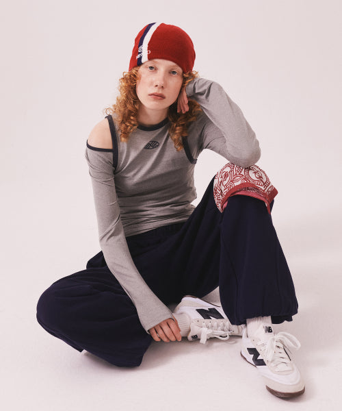 STRETCH LAYERED T SHIRT - 3 COLORS GREY
