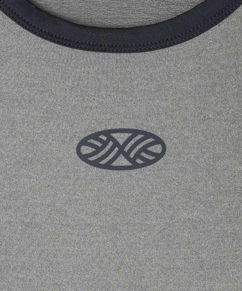 STRETCH LAYERED T SHIRT - 3 COLORS GREY