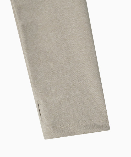 STRETCH LAYERED T SHIRT - 3 COLORS BEIGE