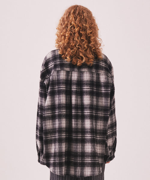 MNS CLASSIC CHECK OVERSIZED SHIRT JACKET - 3 COLORS BLACK