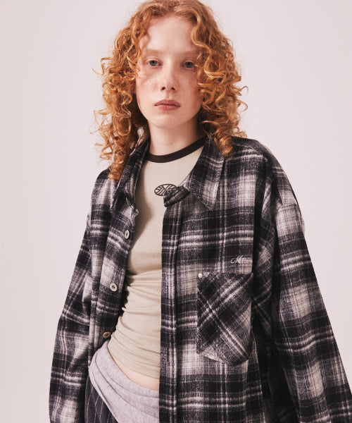 MNS CLASSIC CHECK OVERSIZED SHIRT JACKET - 3 COLORS BLACK