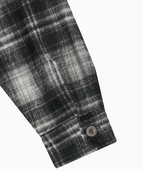 MNS CLASSIC CHECK OVERSIZED SHIRT JACKET - 3 COLORS BLACK
