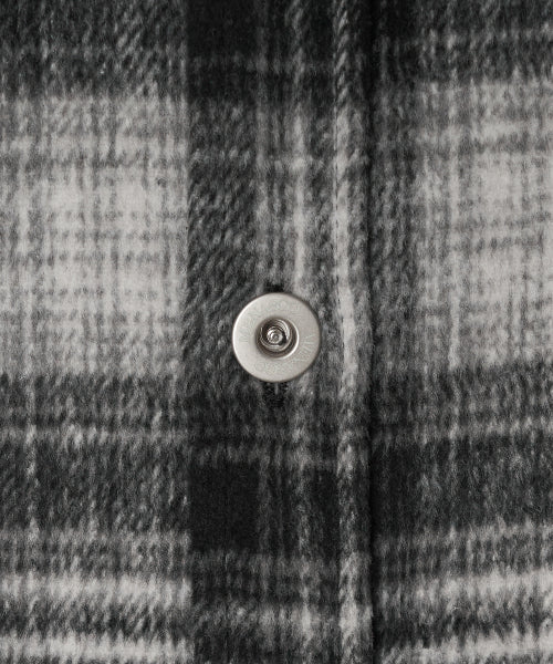 MNS CLASSIC CHECK OVERSIZED SHIRT JACKET - 3 COLORS BLACK