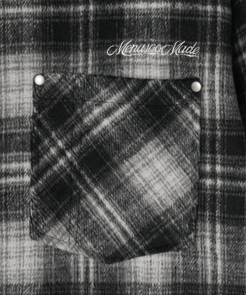 MNS CLASSIC CHECK OVERSIZED SHIRT JACKET - 3 COLORS BLACK