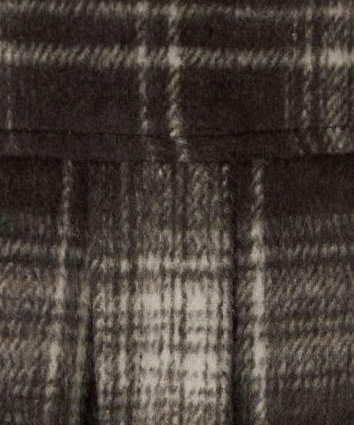 MNS CLASSIC CHECK OVERSIZED SHIRT JACKET - 3 COLORS BROWN