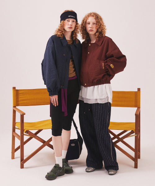 MNS CLASSIC CHECK JACKET - 2 COLORS NAVY