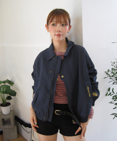 MNS CLASSIC CHECK JACKET - 2 COLORS NAVY