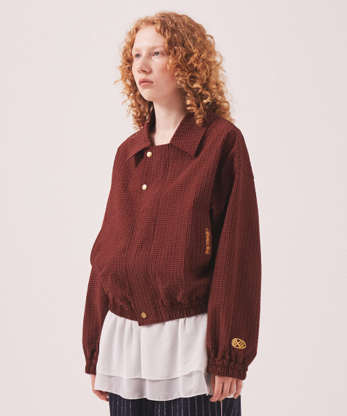 MNS CLASSIC CHECK JACKET - 2 COLORS BURGUNDY