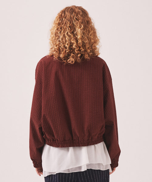 MNS CLASSIC CHECK JACKET - 2 COLORS BURGUNDY