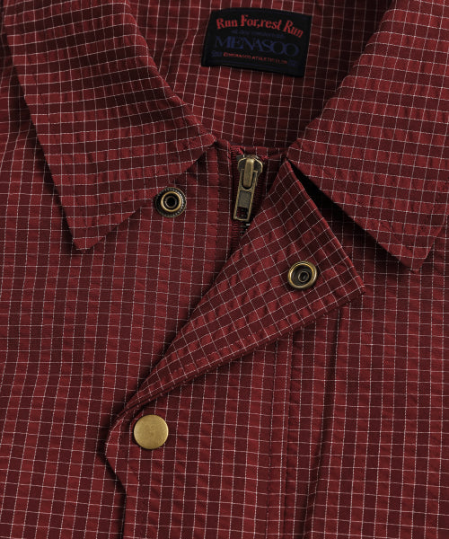 MNS CLASSIC CHECK JACKET - 2 COLORS BURGUNDY