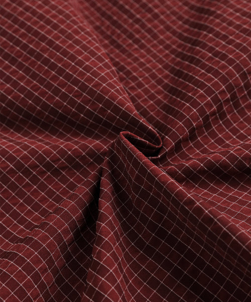 MNS CLASSIC CHECK JACKET - 2 COLORS BURGUNDY