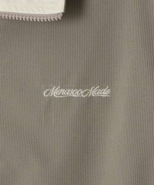 MENASOO MADE CORDUROY NYLON JACKET - 2 COLORS BEIGE