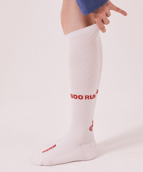 MENASOO LONG SOCKS - 3 COLORS WHITE