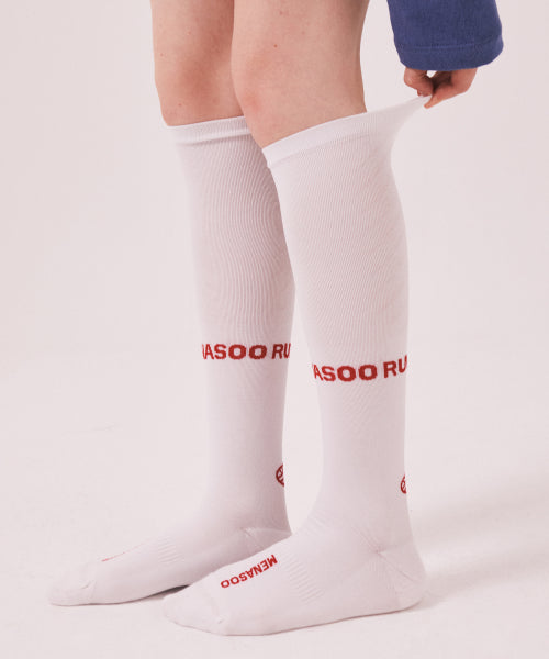 MENASOO LONG SOCKS - 3 COLORS WHITE