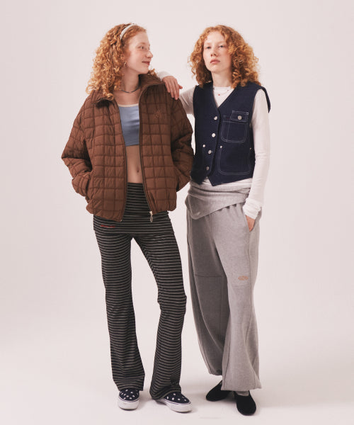 MNS SHORT PUFFER JACKET - 2 COLORS BROWN