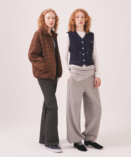MNS SHORT PUFFER JACKET - 2 COLORS BROWN