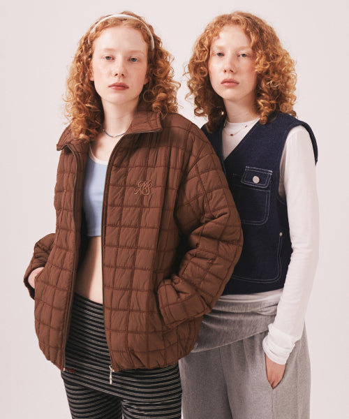 MNS SHORT PUFFER JACKET - 2 COLORS BROWN