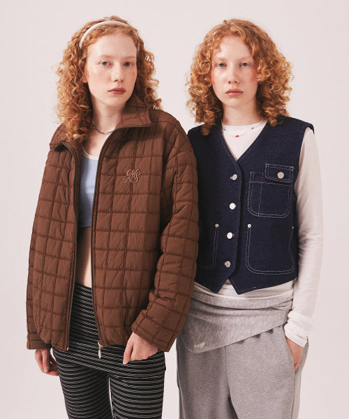 MNS SHORT PUFFER JACKET - 2 COLORS BROWN