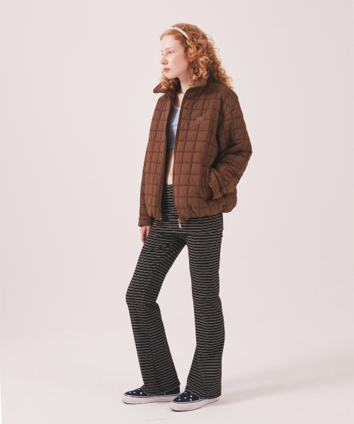 MNS SHORT PUFFER JACKET - 2 COLORS BROWN