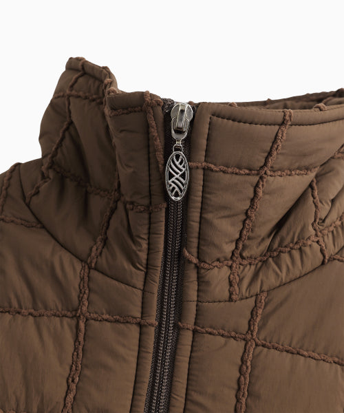 MNS SHORT PUFFER JACKET - 2 COLORS BROWN